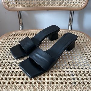 Black Heeled Sandals